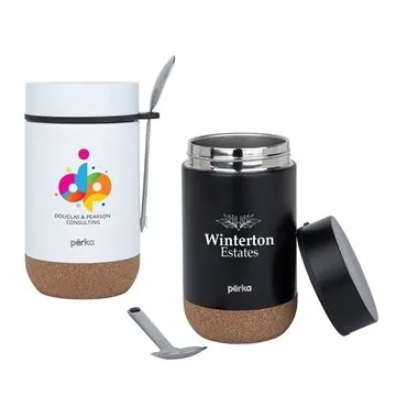 Image of 24 Custom Perka Charlton 14 oz Double Wall, Stainless Steel ...