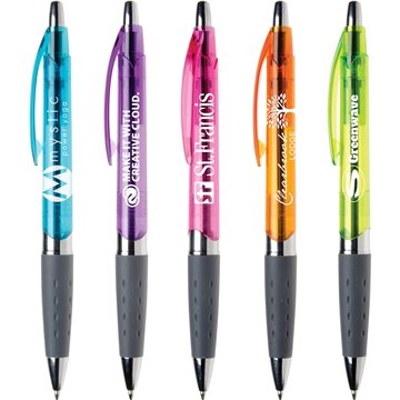 Image of 250 Custom Torano Translucent Pen - Rubber Grip