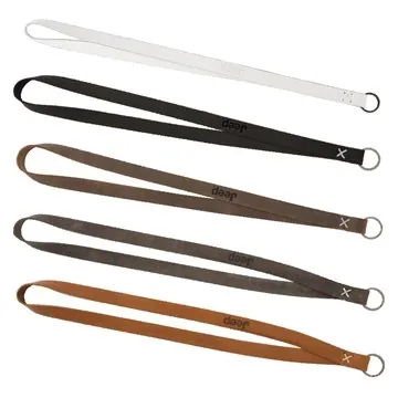 Image of 50 Promotional Roper Lanyard with Split Ring - Leather & USA Made