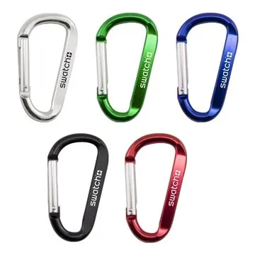 Image of 125 Promotional Carabiner Clip Keychain - Aluminum