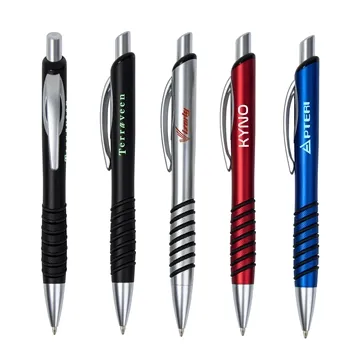 Image of 150 Customized Edenton Gel Ink Plastic Pen - Rubber Grip