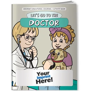 Image of 300 Custom Coloring Book - Let's Go To The Doctor - Educational