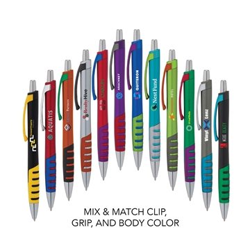 Image of 250 Customized Apex Mix or Match Ballpoint Pen - Metallic