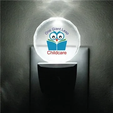 Image of 100 Custom Circle LED Night Light - Auto Sensor & UL Listed