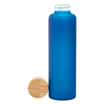 Image of 24 Customized 18 oz h2go rincon - Cobalt Blue - Borosilicate Glass ...