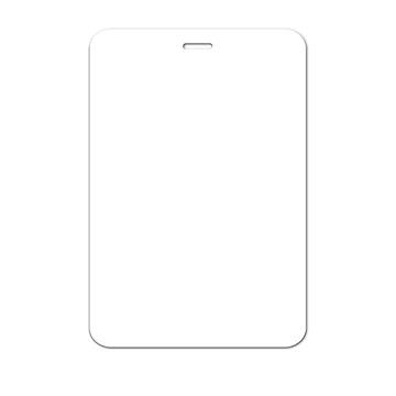 Press Pass/Lanyard Card 4 x 5.875 - Laminated & Rounded Corners