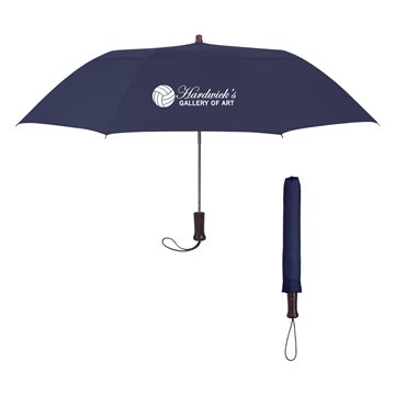 Image of 13 Customized 44" Arc Telescopic Folding Wood Handle Umbrella - ...
