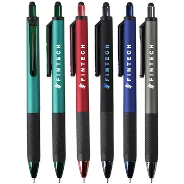 250 Customized Savvy Gel Stylus - Soft Touch & Jewel Tone