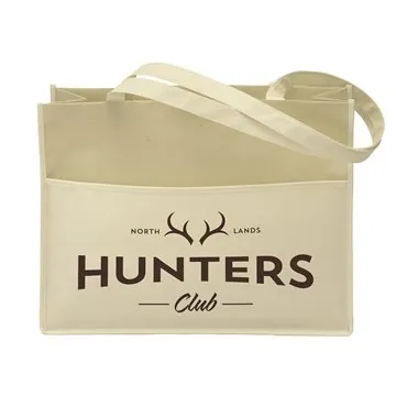 Image of 150 Promotional Dunes Screen Print Tote Bag - Polypropylene & 28" ...