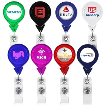 Tear Drop Retractable Badge Holder - 30 Cord