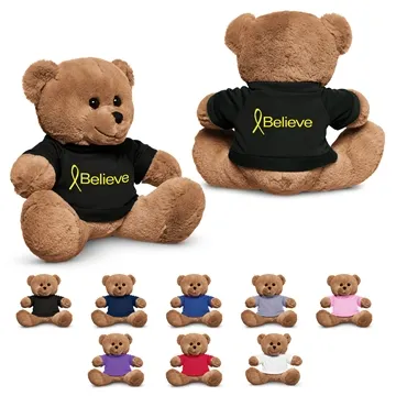 8.5 Plush Bear With T-Shirt - Safety Tested