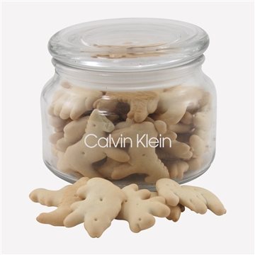 Jar with Animal Crackers - Glass