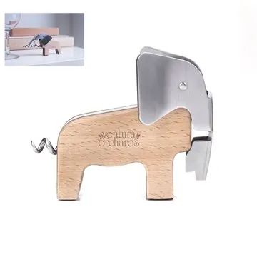 Image of 50 Promotional Kikkerland Elephant Corkscrew - Wood & Stainless ...