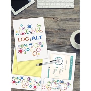 Full Color Paper Folder - Business Card Slot