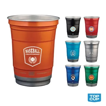 200 Custom Top Cup by Ball 16 oz. Recycled Aluminum Stadium Cup - ...