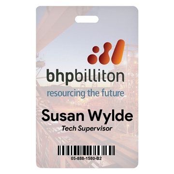 Digital ID/Credential Badge - Styrene & USA Made