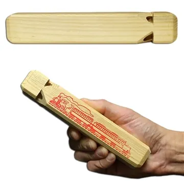 Image of 144 Promotional 7 1/2" Wooden Train Whistle - Noisemaker