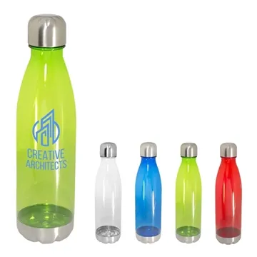 Image of 50 Custom 24oz Pastime Tritan Water Bottle - Stainless Steel ...