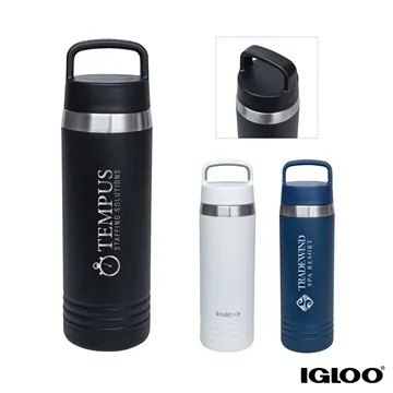 Image of 12 Custom Igloo 24 oz Vacuum Insulated Bottle - 30Hr Cold & BPA ...