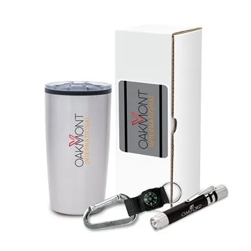 Image of 25 Custom Victory 3-Piece Safety Gift Set - Stainless Steel & LED