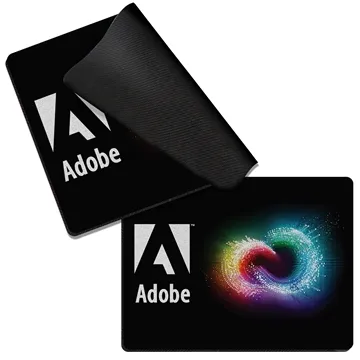 8w X 6h x 1/8 Thick Classic Rectangle Mousepad - Microfiber & Screen Cleaner