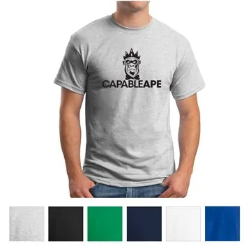 96 Promotional Hanes - EcoSmart 50/50 Cotton Poly T-Shirt - ...