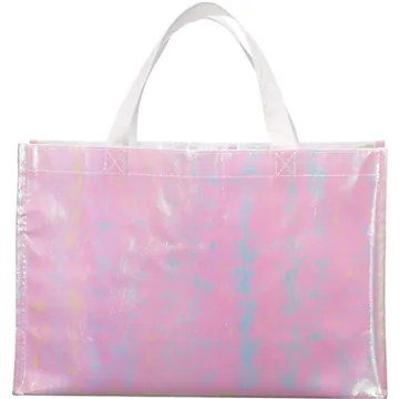 Image of 200 Promotional Iridescent Non-Woven Shopper Tote - Easy Clean