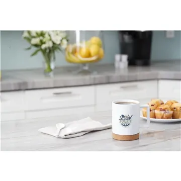 Image of 72 Custom Bates 15oz Ceramic Mug w/ Cork Base - Matte Finish