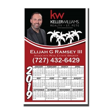 Image of 250 Custom Full Color Digital Calendar Magnet