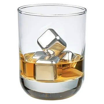 Image of 50 Promotional Stainless Steel Ice Cubes In Case - Non-Diluting & ...