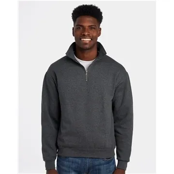 Image of 24 Custom JERZEES - Super Sweats NuBlend Quarter-Zip Cadet Collar ...