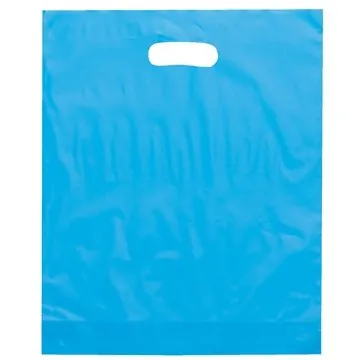 Image of 150 Custom Orchid Plastic Bag - Frosted & Gusseted