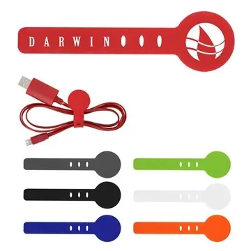 Image of 250 Customized Adjustable Silicone Cable Tie