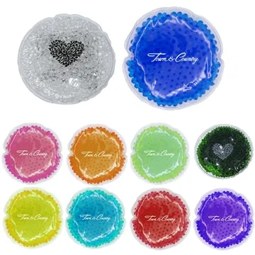 Image of 150 Promotional Round GelBead Hot Cold Pack - Non-Toxic & Reusable