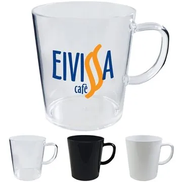 Image of 50 Custom 12 oz Latte Mug - Plastic - BPA Free & Dishwasher Safe
