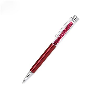 Image of 100 Promotional Blackpen Twist-Action Ballpoint Pen, Matching Red ...