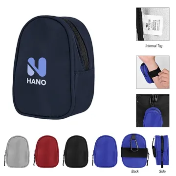 100 Custom Anywhere rPET Pouch With Carabiner - Recycled Materials ...