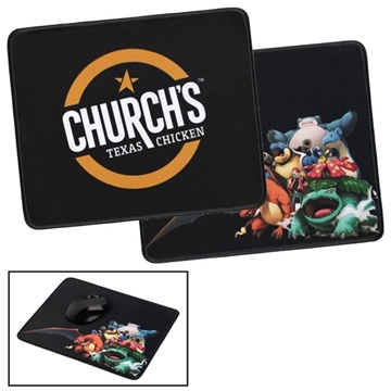 Large Mouse Pad w/Stitched Edges and Full Color Dye Sublimation - Anti-Slip & High Density