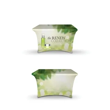 1 Customized DisplaySplash 4' rPET Stretch Table Cover - Recycled ...