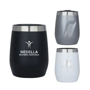 Image of 12 Promotional EcoVessel Port 10 oz Vacuum Insulated Wine Tumbler ...