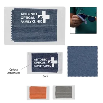 Image of 250 Promotional Heathered Cleaning Cloth In Case - Screen ...