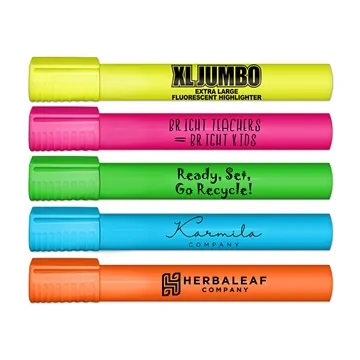 Image of 160 Customized Extra Large - XL Jumbo 8" Highlighter - Fluorescent ...