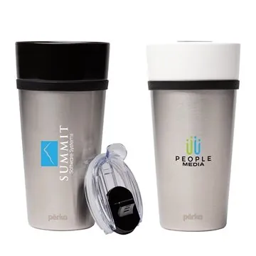 Image of 24 Customized Perka Linden 14 oz Double Wall Ceramic Tumbler w/ ...