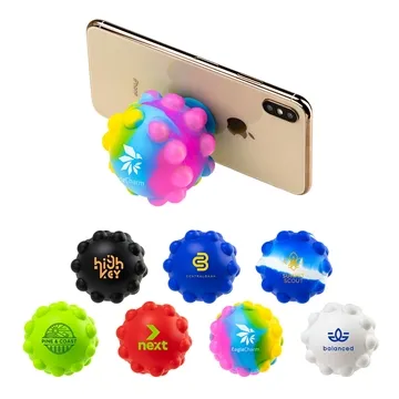 Push Pop Ball Suction Cup Phone Stand - 100% Silicone