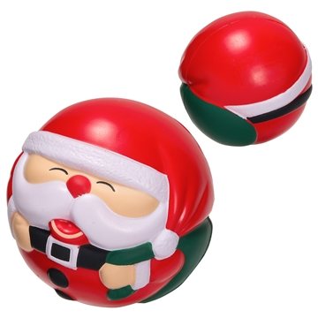 Image of 100 Custom Santa Claus Ball - Stress Reliever - Polyurethane & ...