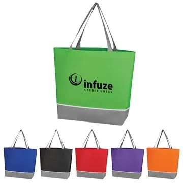 Image of 100 Custom Non-Woven Overtime Tote Bag - Water Resistant