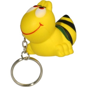 Image of 150 Customized Bee Key Chain - Stress Reliever - Polyurethane