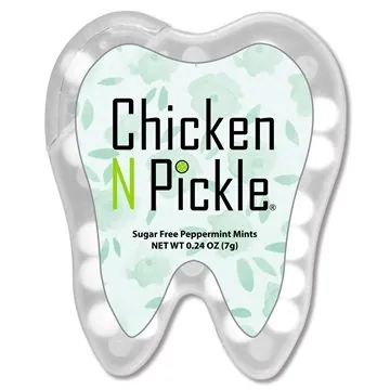 Image of 150 Customized Tooth Credit Card Mints - Sugar Free