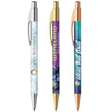 Image of 250 Custom Elite Slim Premium Metallic - Chrome & Hybrid Ink