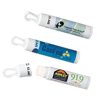 Image of 250 Customized Lip Balm with Clip SPF15 (USA MADE) - Multiple ...